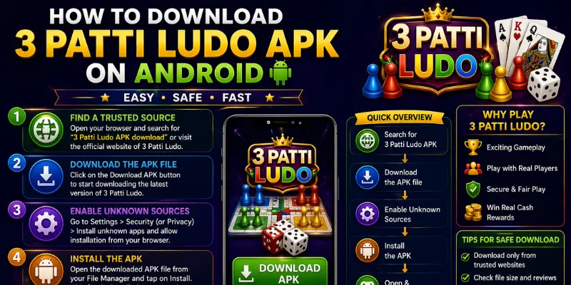 How to download 3 Patti Ludo APK safely on Android — step-by-step guide